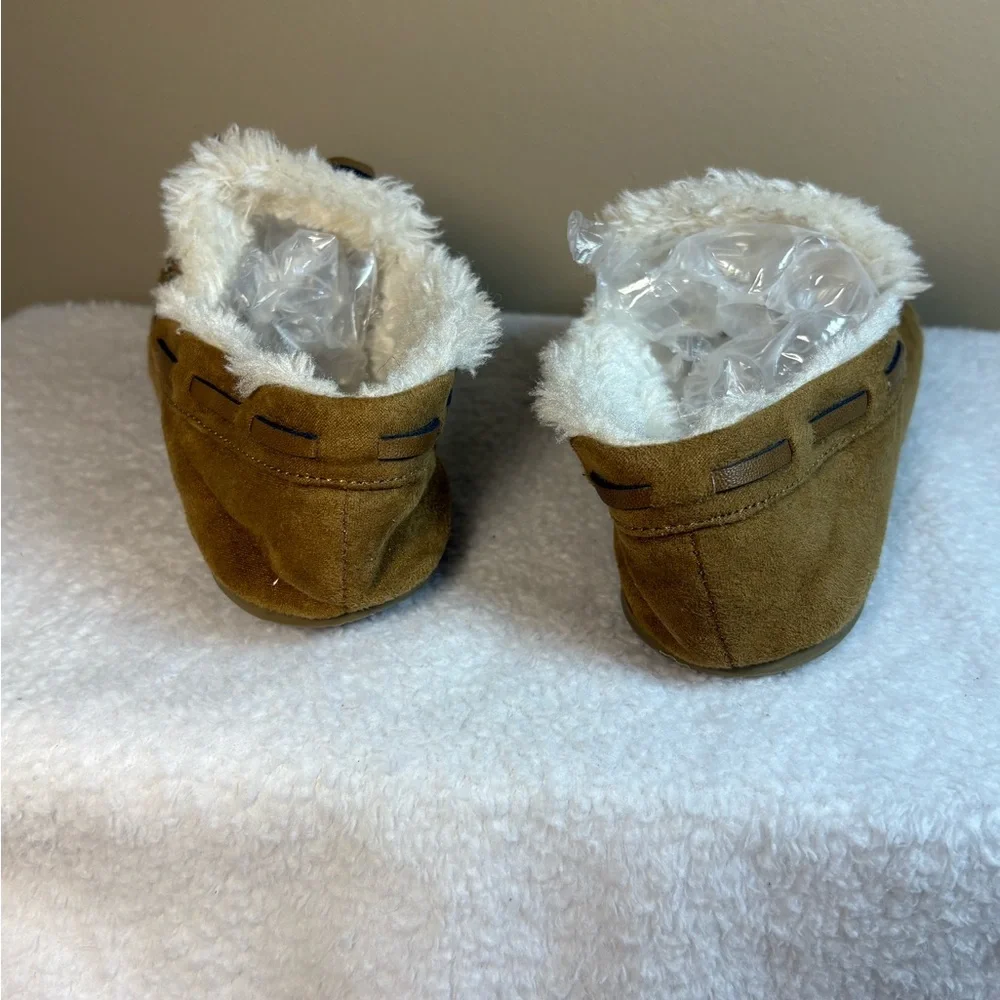 Slippers Moccasin kids 1901 Cozy Tan Sz 12M